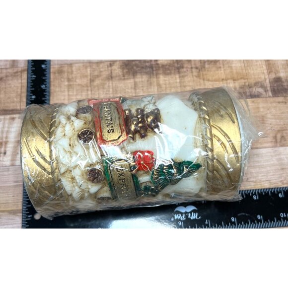 Christmas Santa's Express Candle Emperor Art Creations New 1986 7-3/4” X 3.75” - Picture 9 of 9